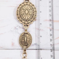 Silver Ornate Oval Western Concho Belt