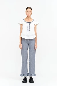 Navy Gingham Paloma Pants