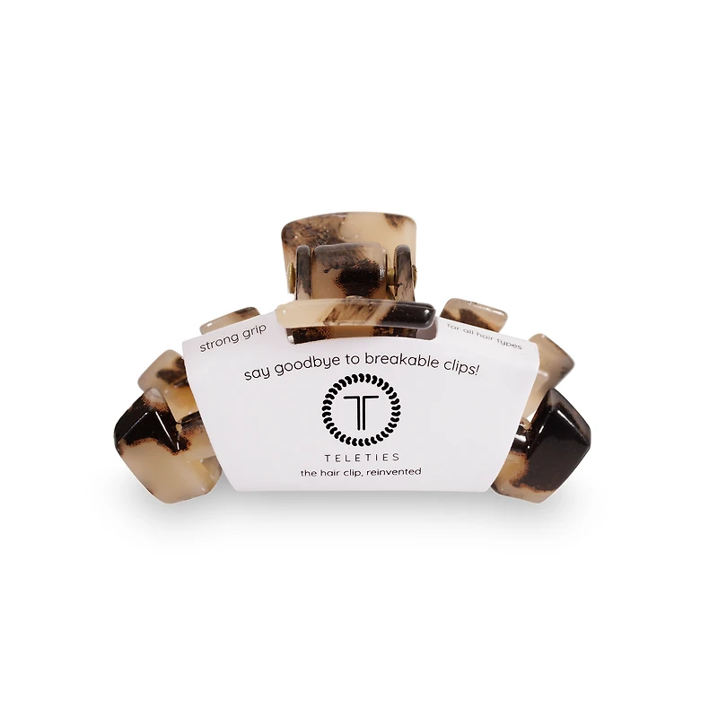 Tiny Classic Hair Clip | Blonde Tortoise