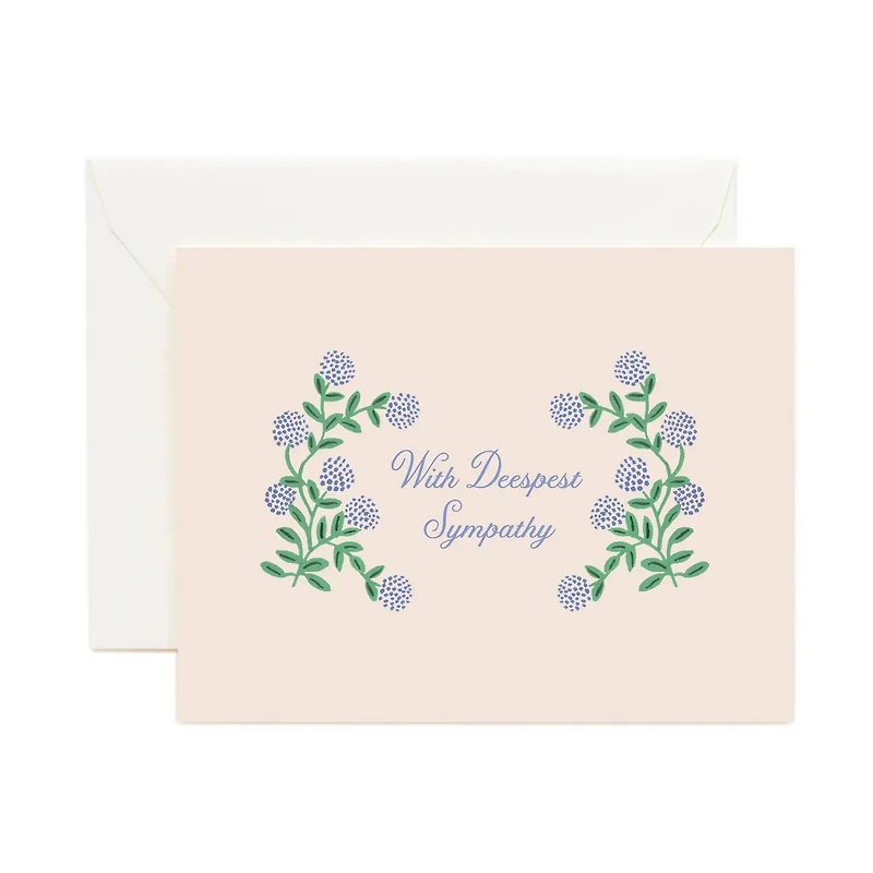 Hydrangea Sympathy Card