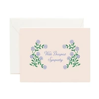 Hydrangea Sympathy Card