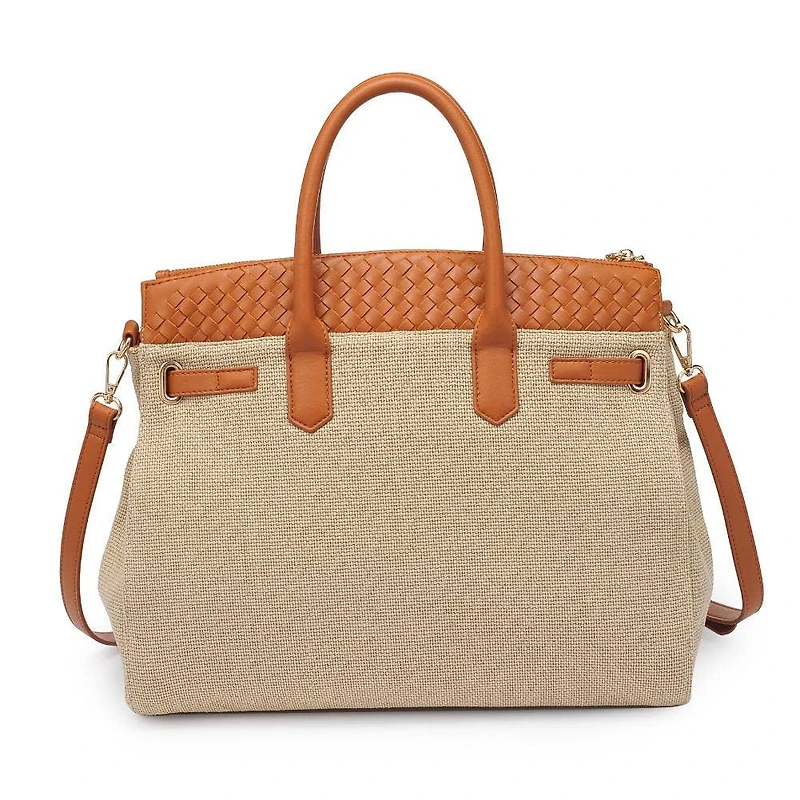 Beige Bertha Satchel
