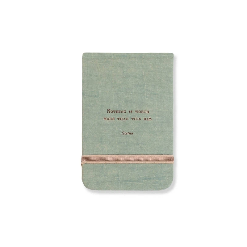 Nothing Is Worth More (Goethe) Fabric Notebook