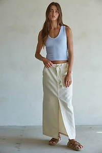 Lavender Seamless Ribbed V-Neck Tank