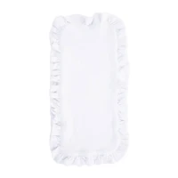 Pink Ruffle Burp Cloth