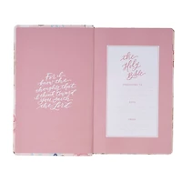 KJV Pink Bible Floral Print