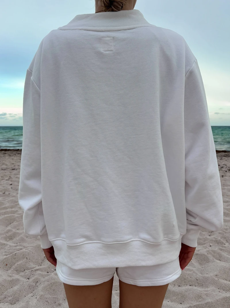 White American Flag Dog Mockneck