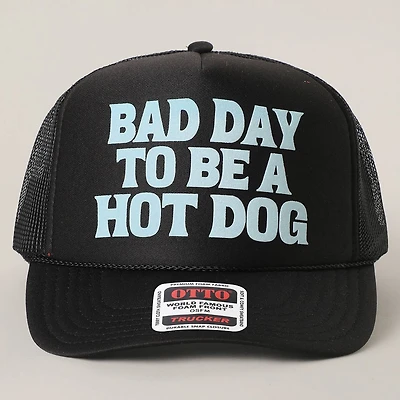Black Bad Day To Be A Hot Dog Trucker Hat
