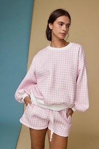 Pink Gingham Lounge Set