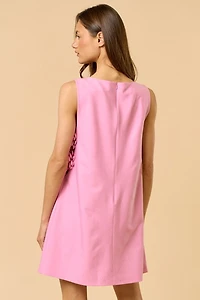Pink Flower Mini Dress