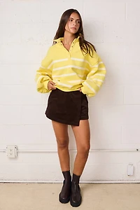 Yellow & White Stripe Pullover