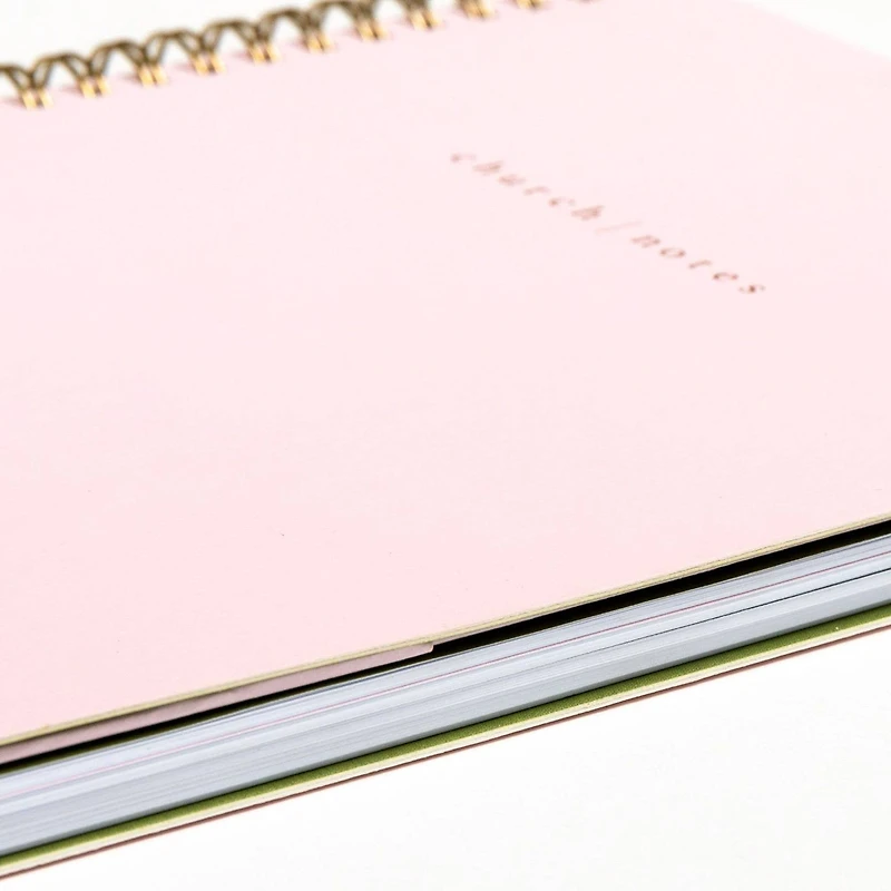 Church Notes Notebook - Blush Pink