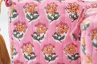 Bubblegum Floral Makeup Bag - LARGE only