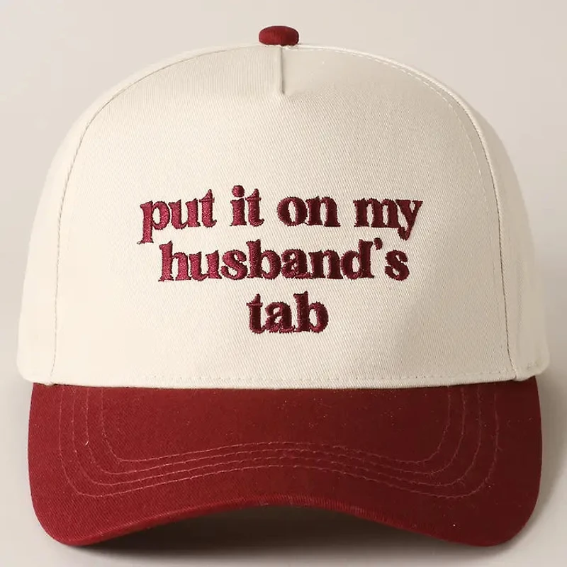 Maroon Put It On My Husband's Tab Hat