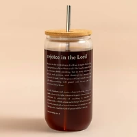 Rejoice In The Lord Glass Can