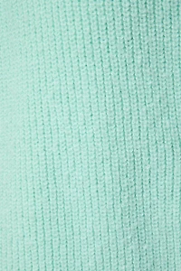 Mint Shortsleeve Ribbed Sweater Cardigan