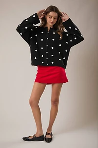 Black Polka Dot Cardigan
