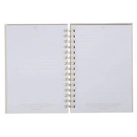 Journal Wirebound Ivory Floral Everything Beautiful Ecc 3:11