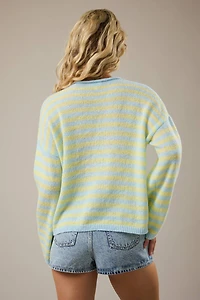 Yellow & Blue Striped Sweater