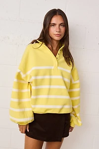 Yellow & White Stripe Pullover