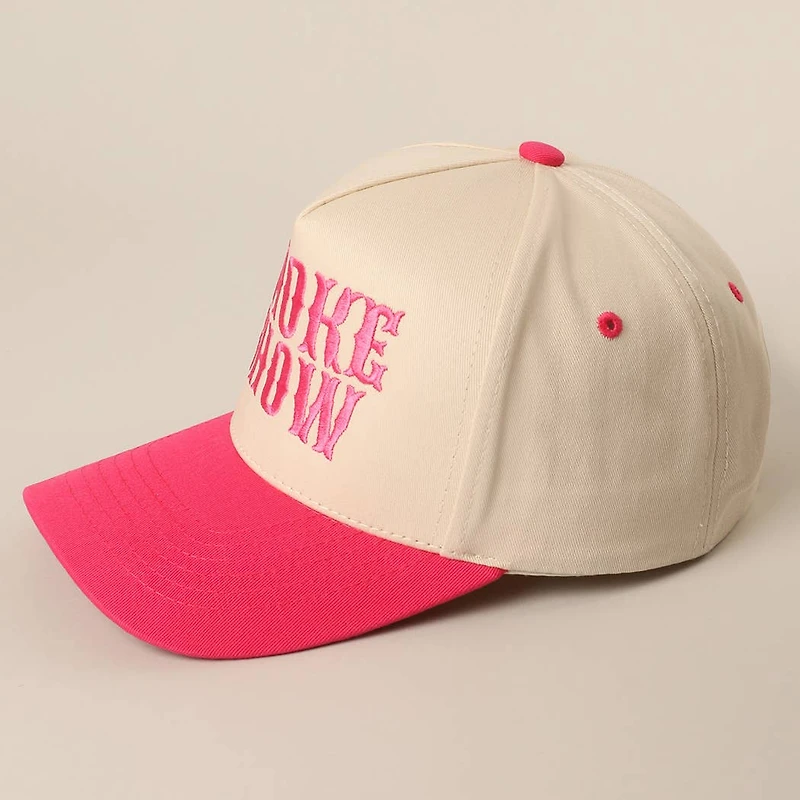 SMOKE SHOW Baseball Cap/ Hot Pink