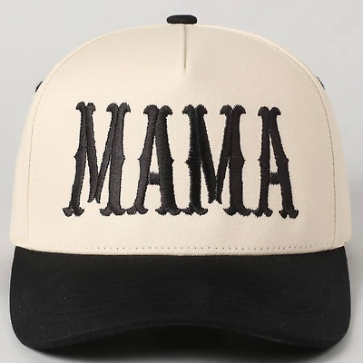 Mama Baseball Cap/ Black