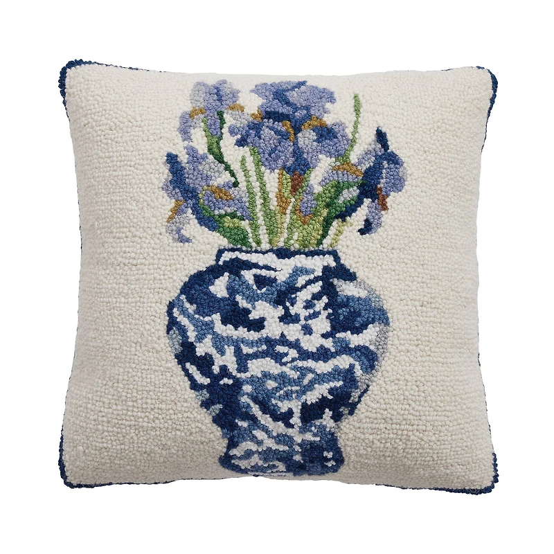 Chinoiserie Flowers Hook Pillow - Sally Eckman Roberts