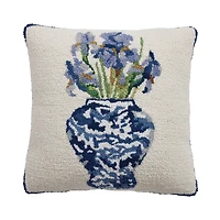 Chinoiserie Flowers Hook Pillow - Sally Eckman Roberts