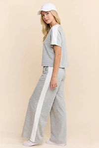 Grey & White Paneled Lounge Set