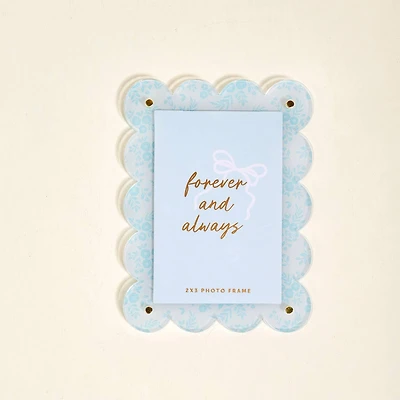 Mini Acrylic Picture Frame Magnet–Something Blue