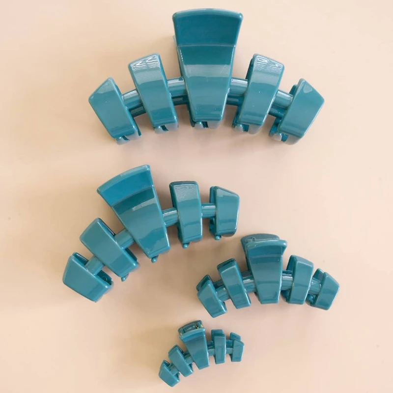 Classic Hair Clip | Large | Teal With It