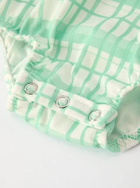 Green Plaid Christmas Romper