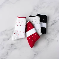 White Heart Casual Socks