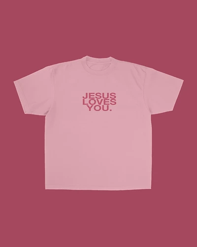 Pink Jesus Loves You Tee