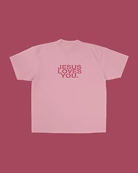 Pink Jesus Loves You Tee