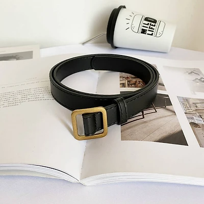 Black Square Buckle belt