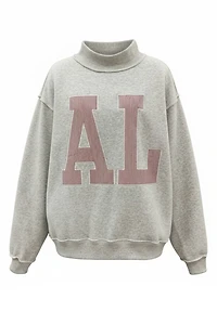 AL Stripe Mock Neck Sweatshirt