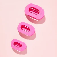 Flat Round Hair Clip | Large | Tropical Punch