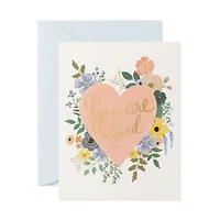You Are Loved Heart Card