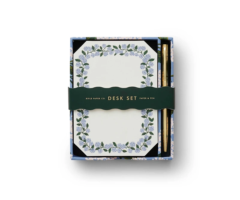 Hydrangea Note Writing Set
