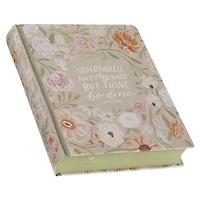 KJV Sage Green Floral Bible