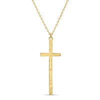 Gold Slim Cross Pendant Necklace