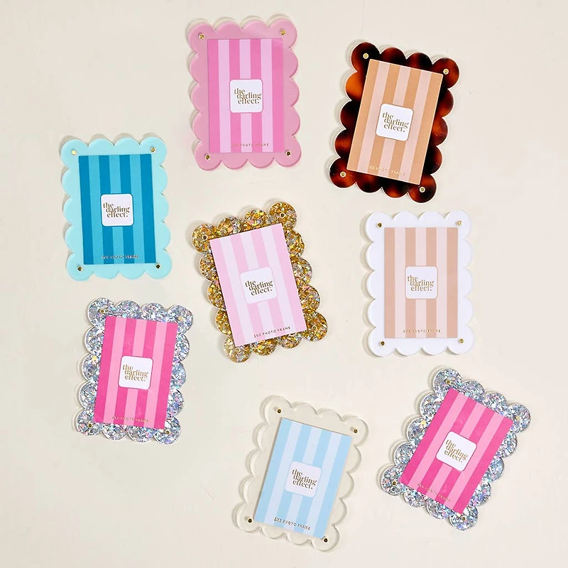 Mini Acrylic Picture Frame Magnet–Blue