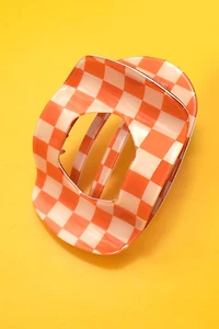 Orange & Cream Lay Flat Clip
