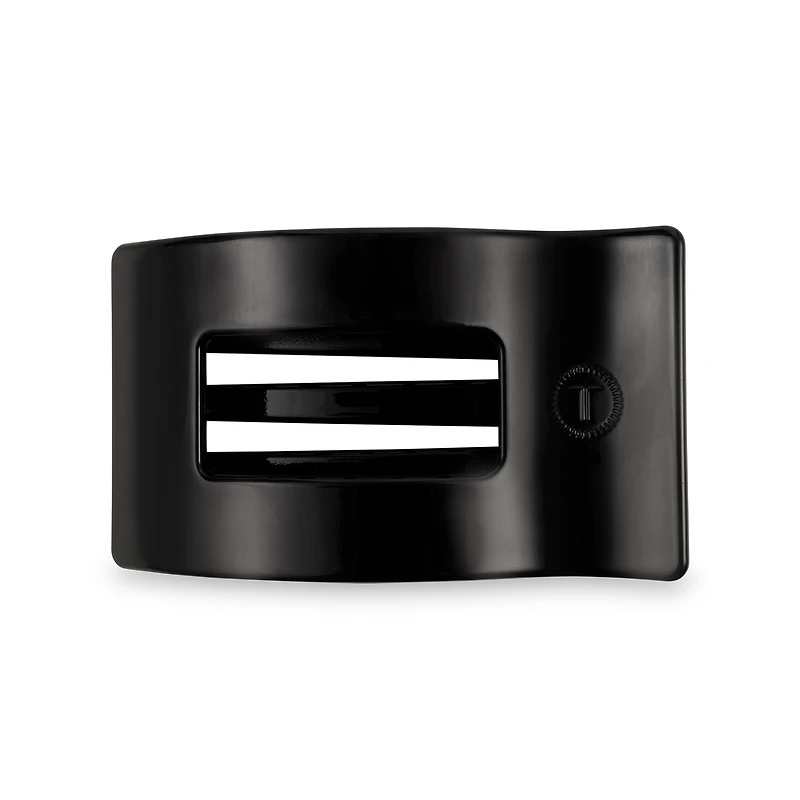 Flat Rectangle Hair Clip | Medium | Jet Black