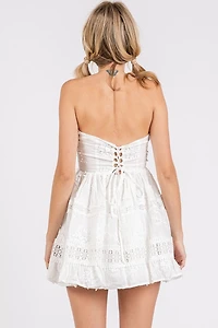 Floral Strapless Mini Dress