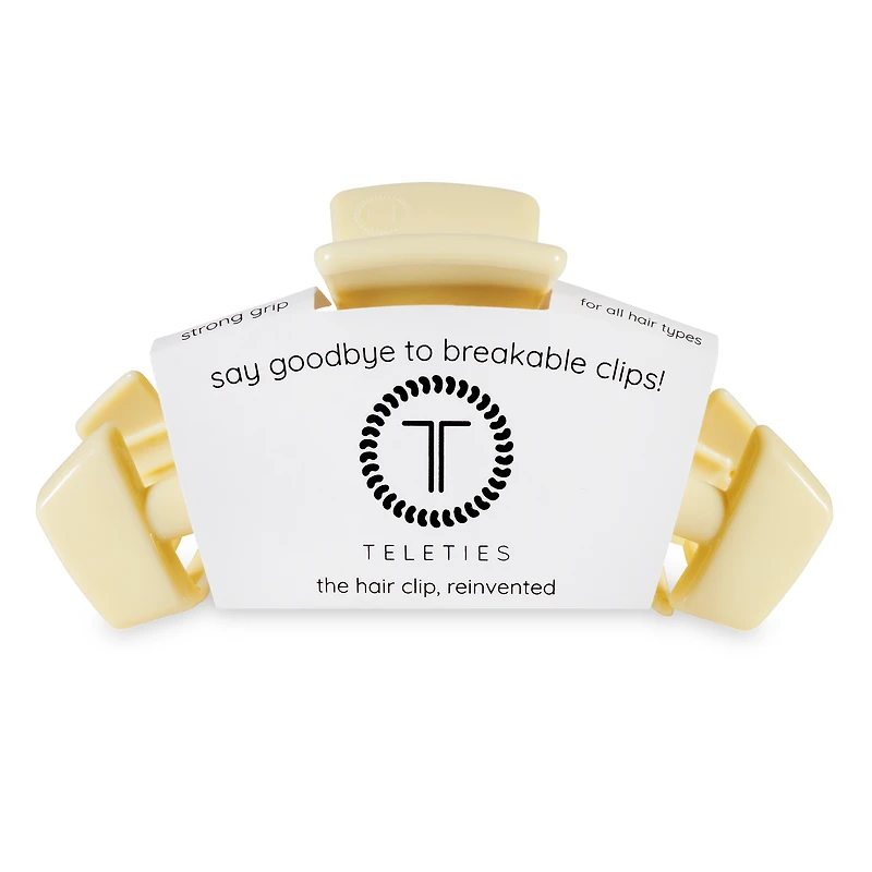 Classic Hair Clip | Large | Butter Yellow