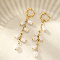 Pearl Drop Tarnish Free Earrings