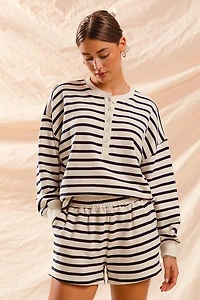 Black & Ivory Stripe Set
