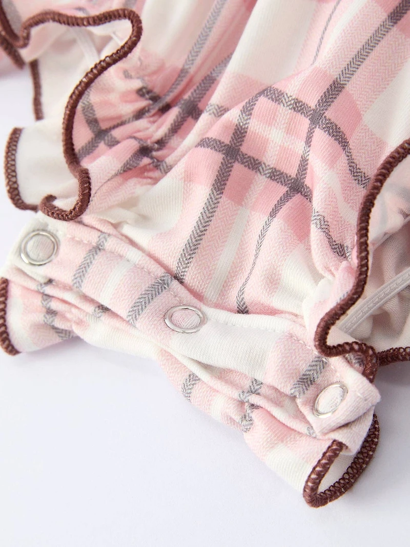 Western Horse Embroidered Smocked Romper